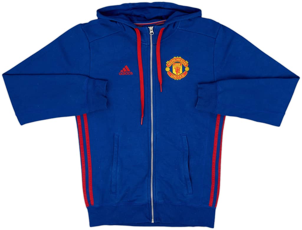 2016-17 Manchester United adidas Hooded Track Jacket - 8/10 - (XS)
