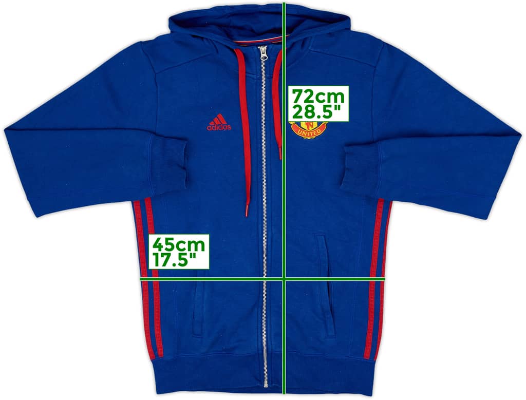 2016-17 Manchester United adidas Hooded Track Jacket - 8/10 - (XS)