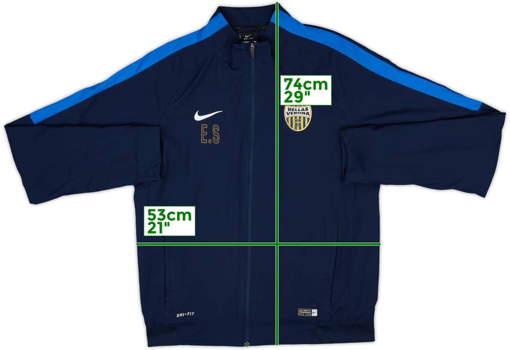 2015-16 Hellas Verona Staff Issue Nike Track Jacket E.S - 8/10 - (M)