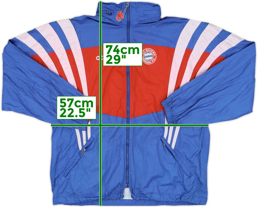 1995-96 Bayern Munich adidas Hooded Rain Jacket - 7/10 - (M)