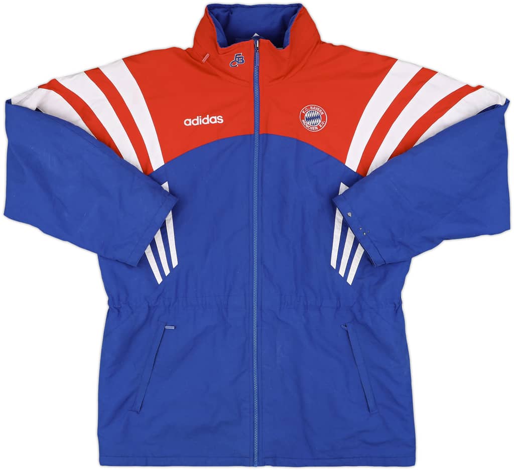 1995-96 Bayern Munich adidas Padded Bench Coat - 8/10 - (L)