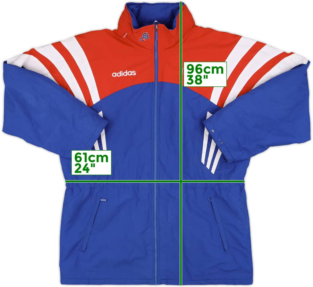 1995-96 Bayern Munich adidas Padded Bench Coat - 8/10 - (L)