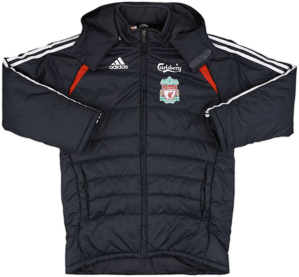 2006-07 Liverpool adidas Padded Bench Coat - 8/10 - (L.Boys)