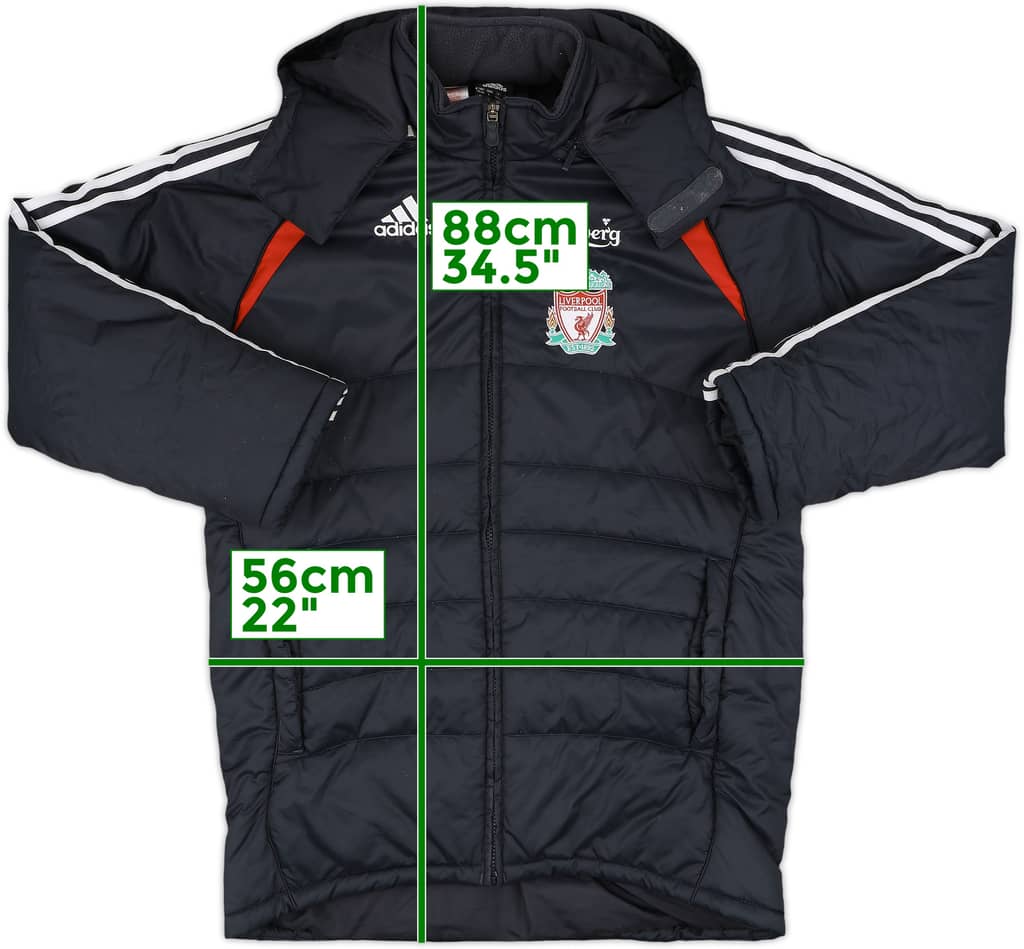 2006-07 Liverpool adidas Padded Bench Coat - 8/10 - (L.Boys)