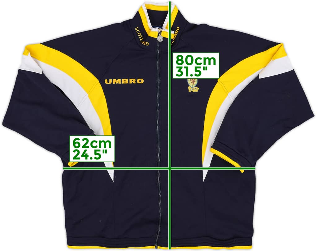 1994-96 Scotland Umbro Track Jacket - 8/10 - (L)