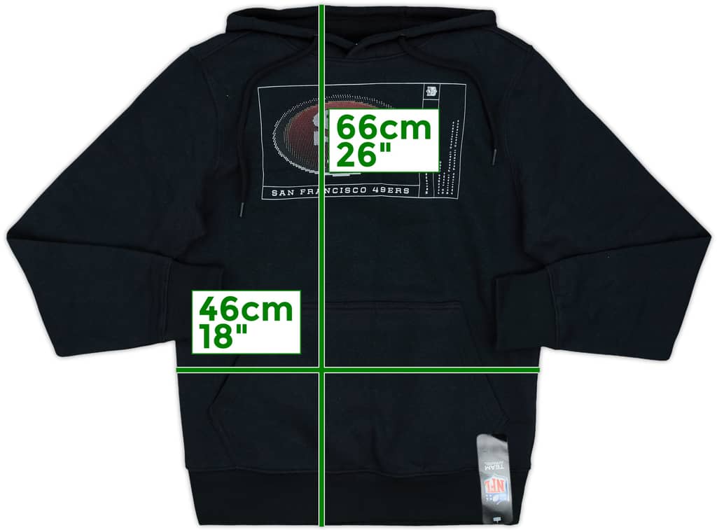 2024 San Francisco 49ers NFL Graphic Hooded Sweat Top (S)