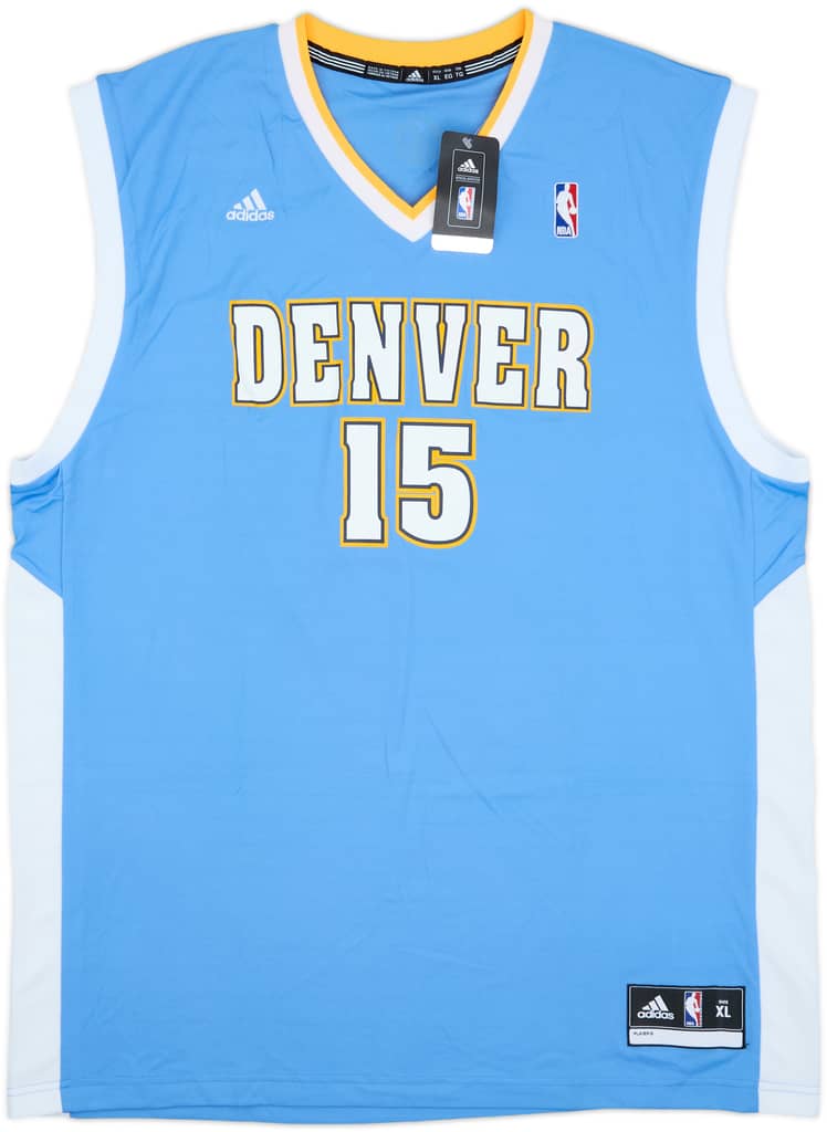 2010-11 Denver Nuggets Anthony #15 adidas Away Jersey (XL)