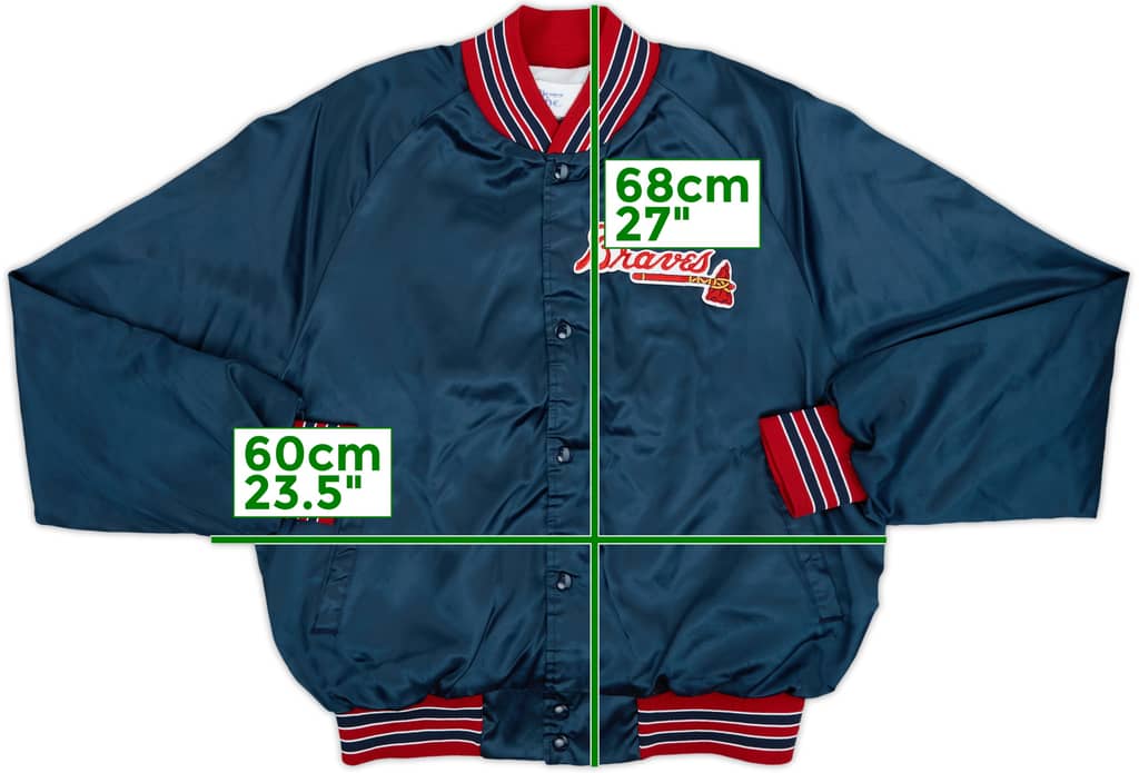1990s Atlanta Braves Chalk Line Satin Varsity Jacket - 7/10 - (L)