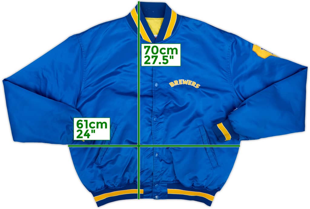 1990-93 Milwaukee Brewers Starter Satin Varsity Jacket - 6/10 - (XL)