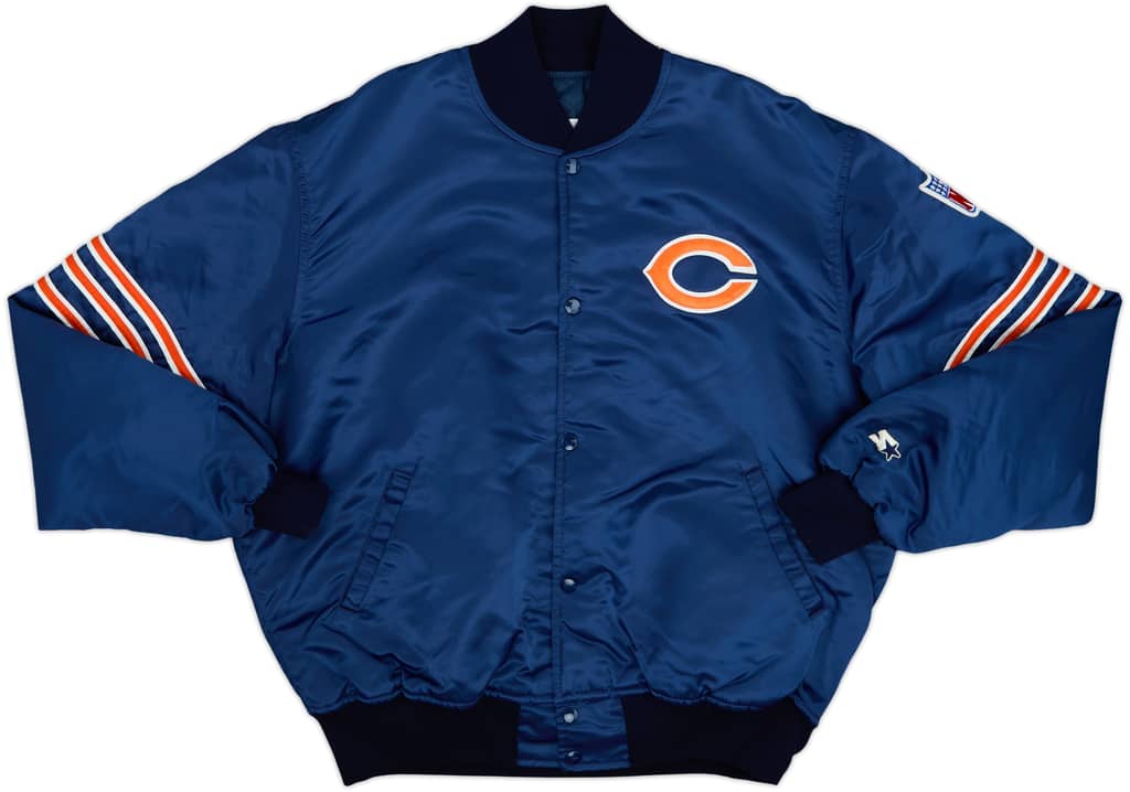 1980s Chicago Bears Starter Satin Varsity Jacket - 9/10 - (XL)