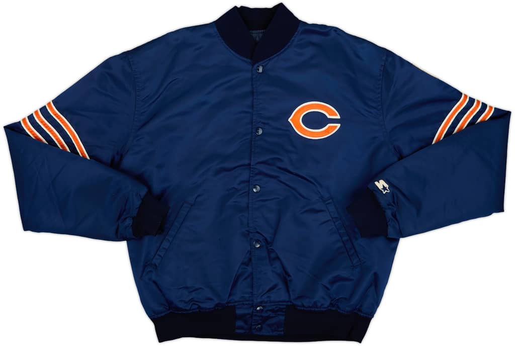 1980s Chicago Bears Starter Satin Varsity Jacket - 6/10 - (XL)