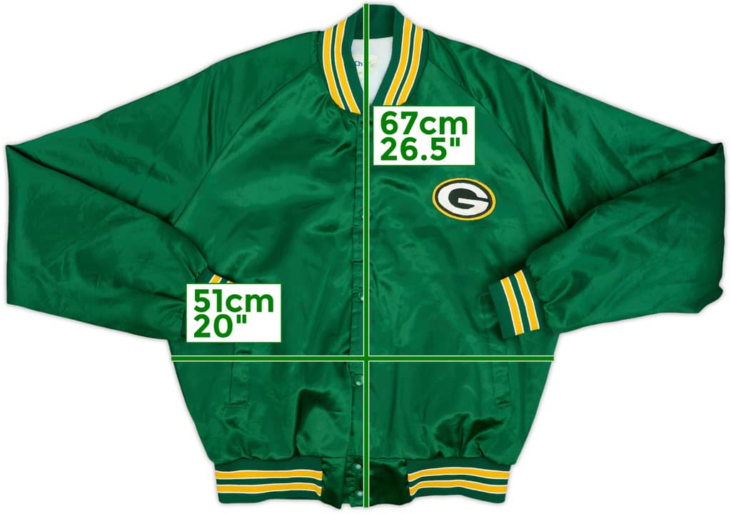 1980s Green Bay Packers Chalk Line Satin Varsity Jacket - 9/10 - (M)