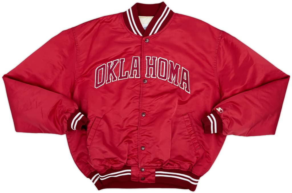 1980s Oklahoma Sooners Starter Satin Varsity Jacket - 8/10 - (XXL)