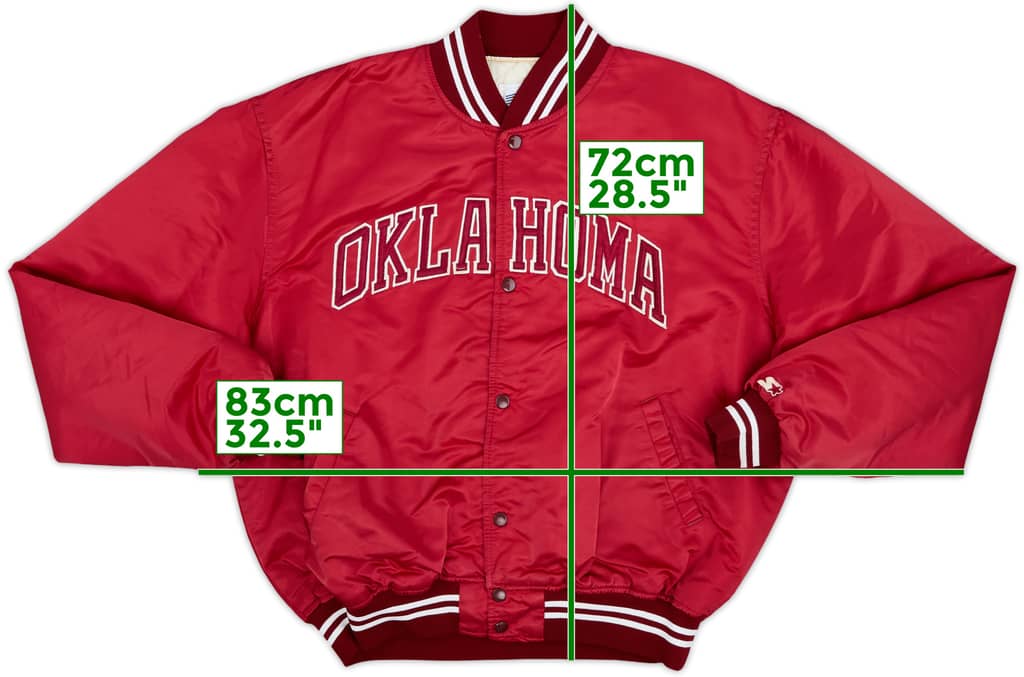 1980s Oklahoma Sooners Starter Satin Varsity Jacket - 8/10 - (XXL)