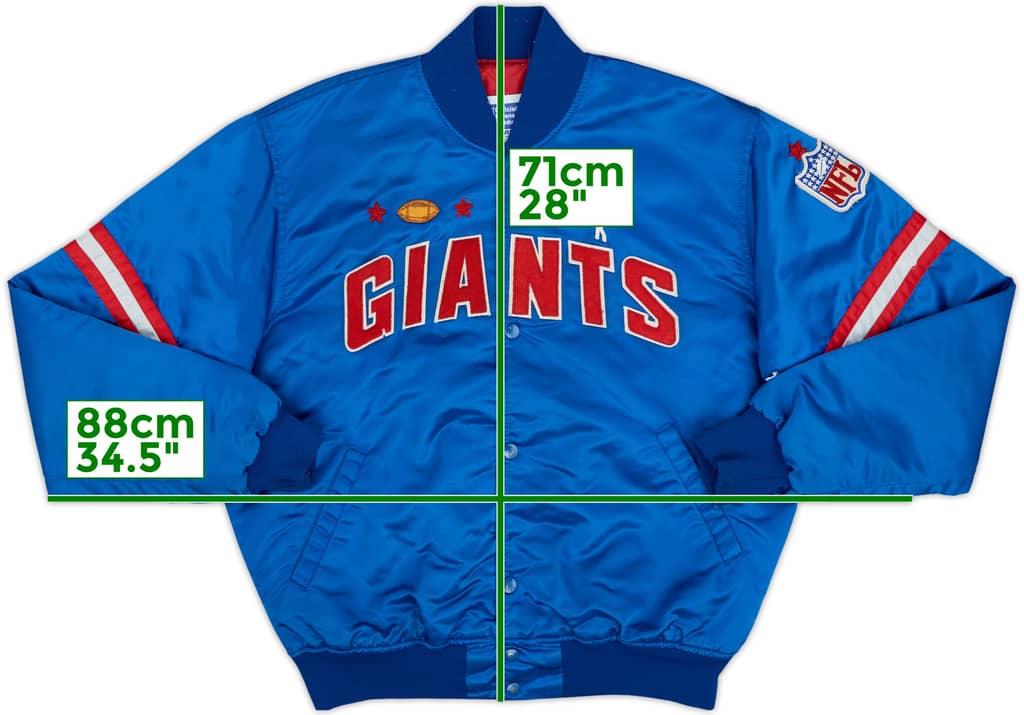 1980s New York Giants Starter Satin Varsity Jacket - 6/10 - (L)
