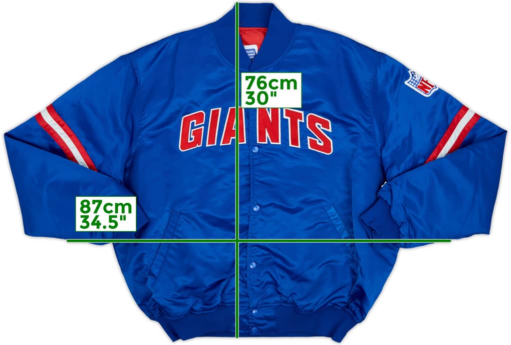 1980s New York Giants Starter Satin Varsity Jacket - 9/10 - (XXL)