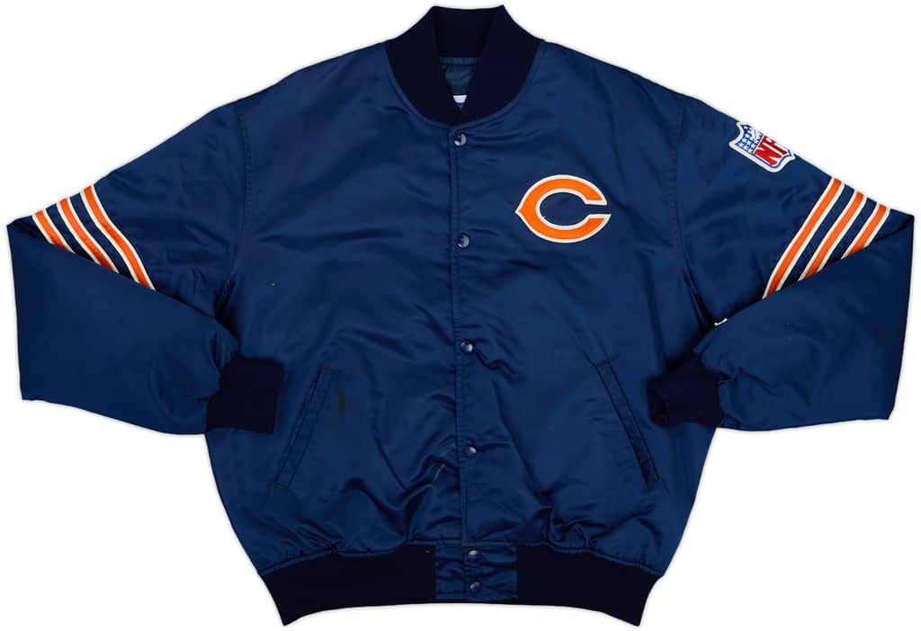 1980s Chicago Bears Starter Satin Varsity Jacket - 6/10 - (L)