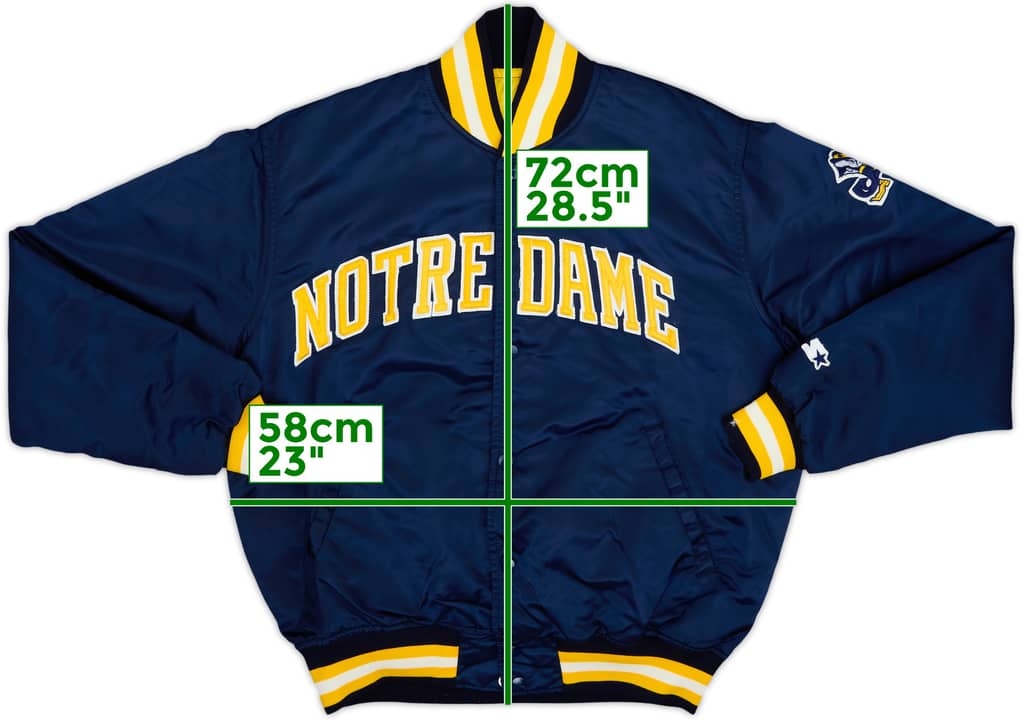 1990s Notre Dame Fighting Irish Starter Satin Varsity Jacket - 8/10 - (L)