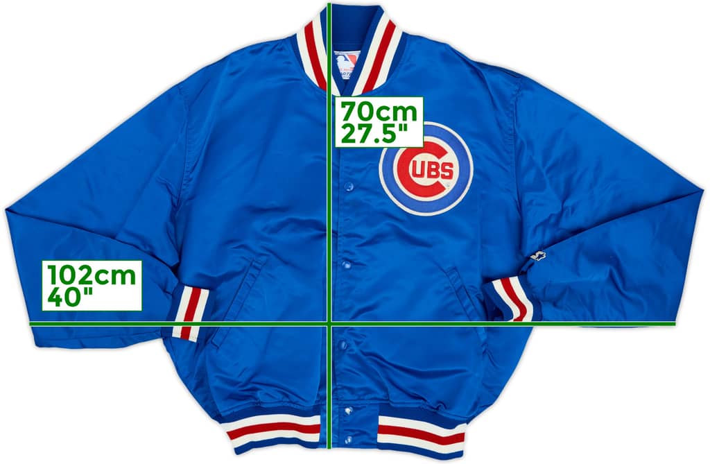 1980s Chicago Cubs Starter Satin Varsity Jacket - 7/10 - (XL)