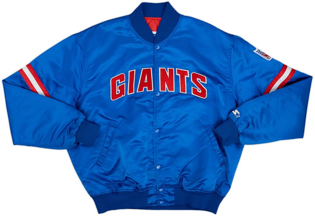 1980s New York Giants Starter Satin Varsity Jacket - 6/10 - (XL)