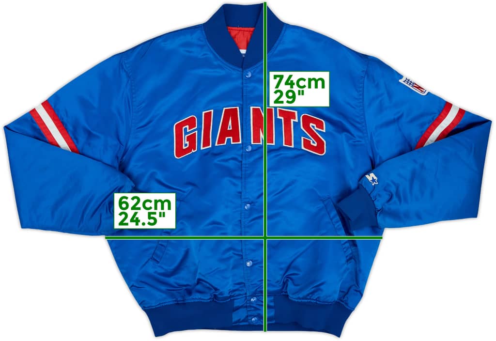 1980s New York Giants Starter Satin Varsity Jacket - 6/10 - (XL)