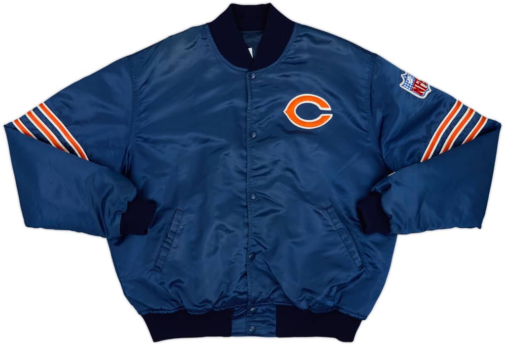 1980s Chicago Bears Starter Satin Varsity Jacket - 7/10 - (XL)