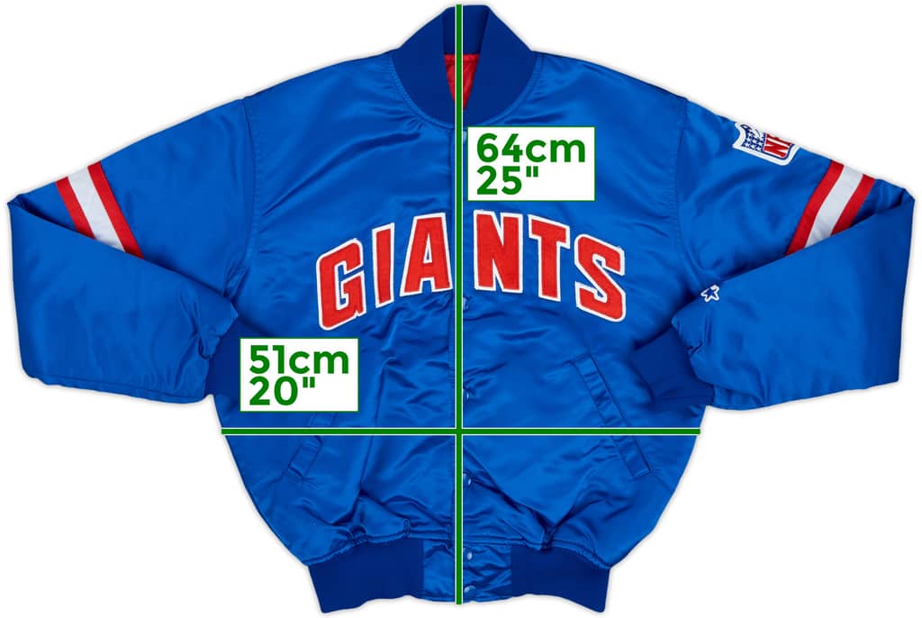 1980s New York Giants Starter Satin Varsity Jacket - 8/10 - (S)