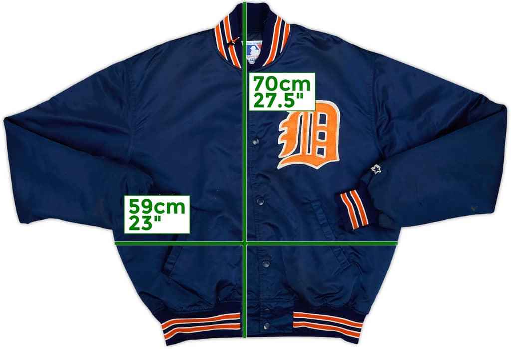 1980s Detroit Tigers Starter Satin Varsity Jacket - 3/10 - (L)