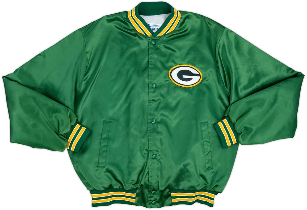 1990s Green Bay Packers Chalk Line Satin Varsity Jacket - 9/10 - (L)