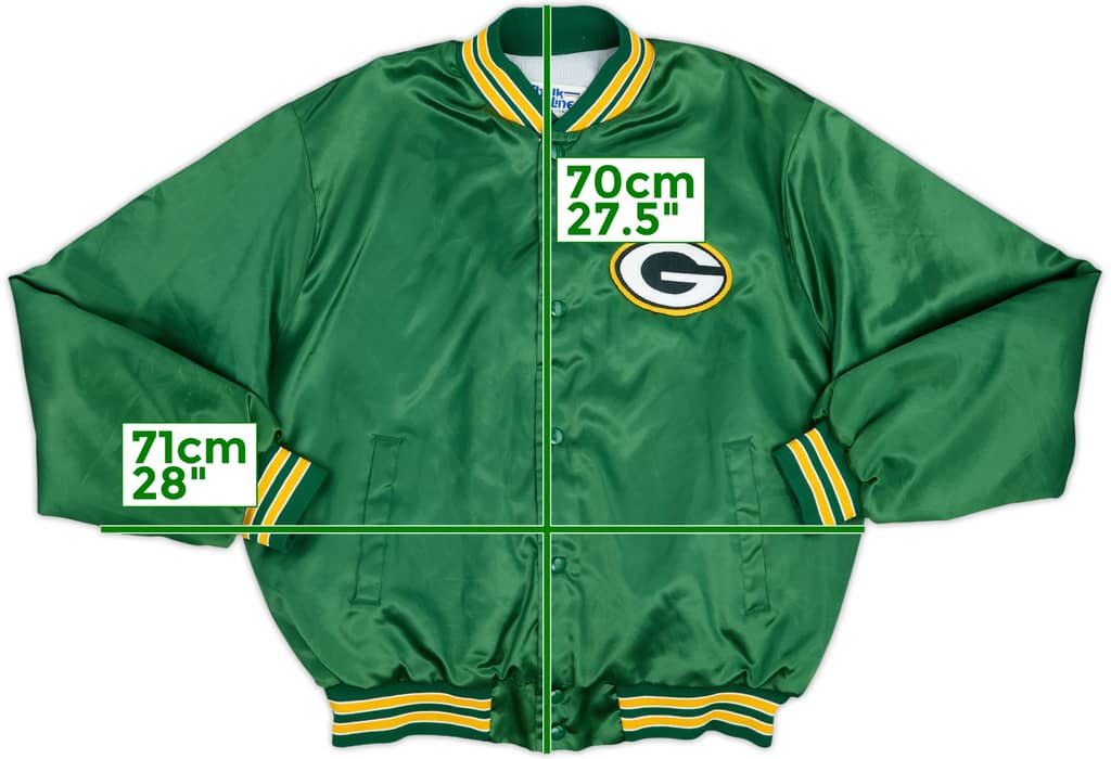 1990s Green Bay Packers Chalk Line Satin Varsity Jacket - 9/10 - (L)