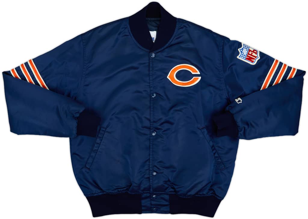 1980s Chicago Bears Starter Satin Varsity Jacket - 8/10 - (M)