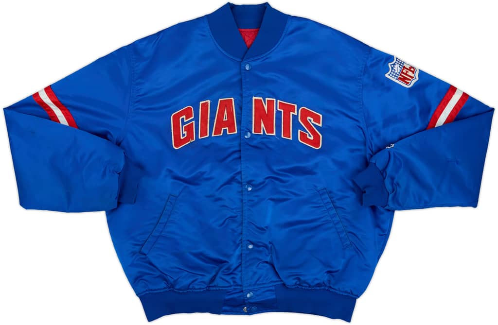 1980s New York Giants Starter Satin Varsity Jacket - 4/10 - (XL)