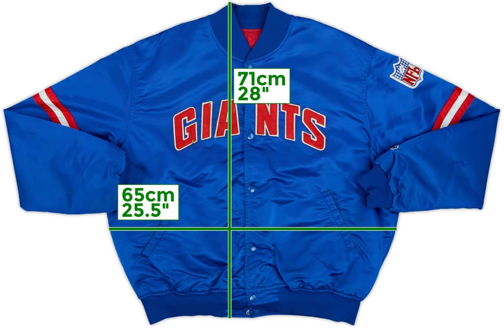 1980s New York Giants Starter Satin Varsity Jacket - 4/10 - (XL)