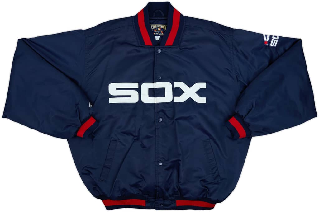 2000s Chicago White Sox Majestic Cooperstown Collection Satin Varsity Jacket - 8/10 - (XL)