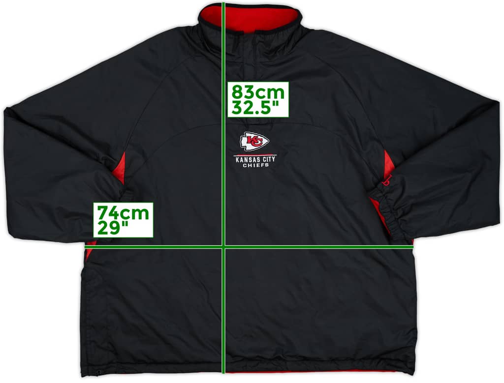 2000s Kansas City Chiefs NFL Reversibe Fleece Coat - 9/10 - (XXL)