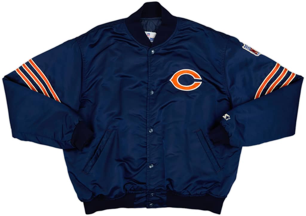 1980s Chicago Bears Starter Satin Varsity Jacket - 9/10 - (XL)