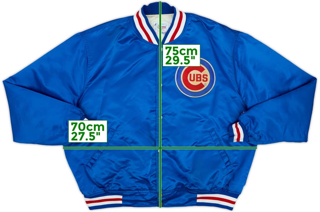 1980s Chicago Cubs Starter Satin Varsity Jacket - 7/10 - (XXL)