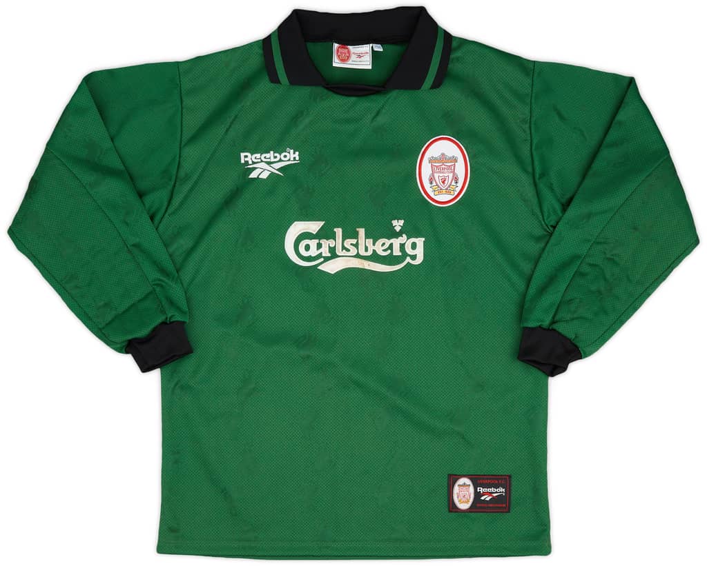 1996-97 Liverpool GK Shirt - 7/10 - (Y)