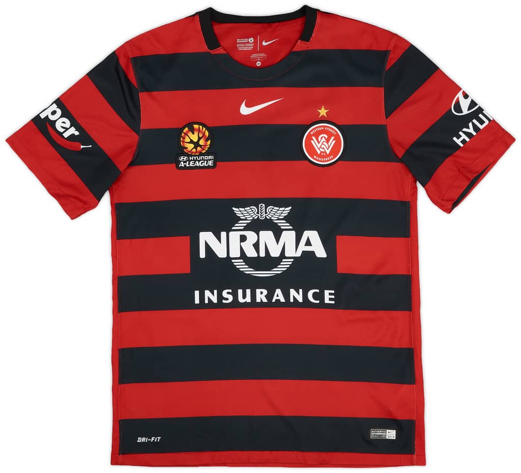 2015-16 Western Sydney Wanderers Home Shirt Santalab #11 - 9/10 - (M)
