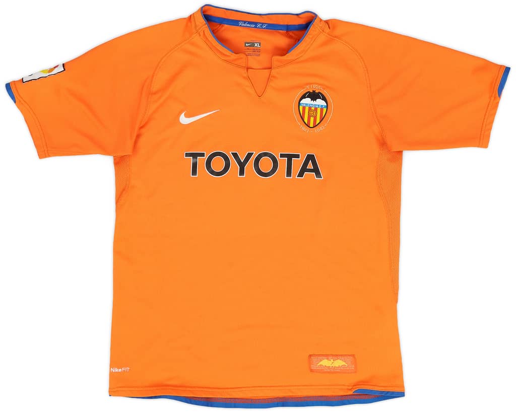 2007-08 Valencia Away Shirt - 9/10 - (XL.Boys)