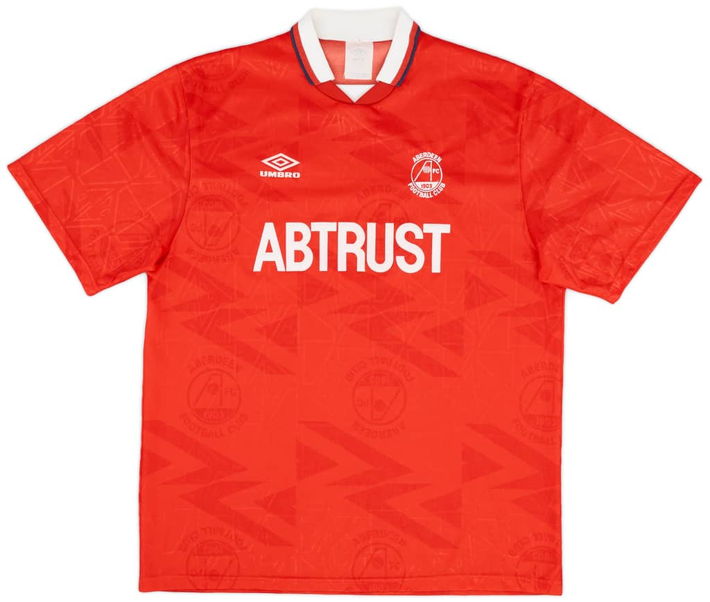 1992-93 Aberdeen Home Shirt - 9/10 - (XL)