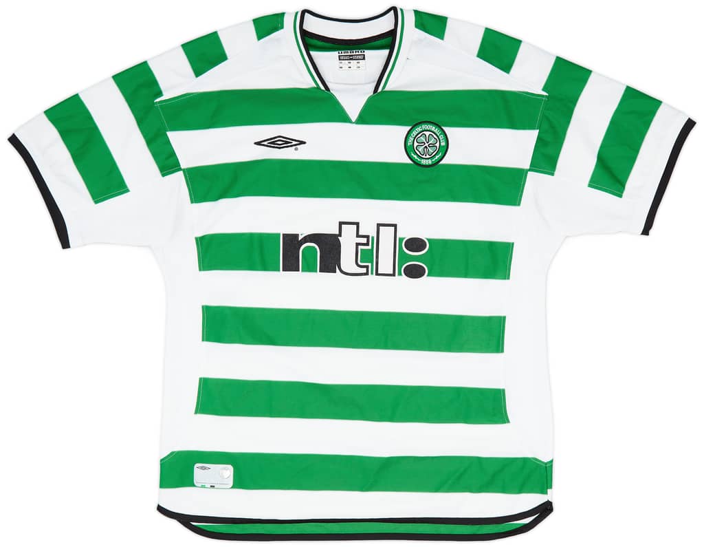 2001-03 Celtic Home Shirt Petrov #19 - 9/10 - (XL)