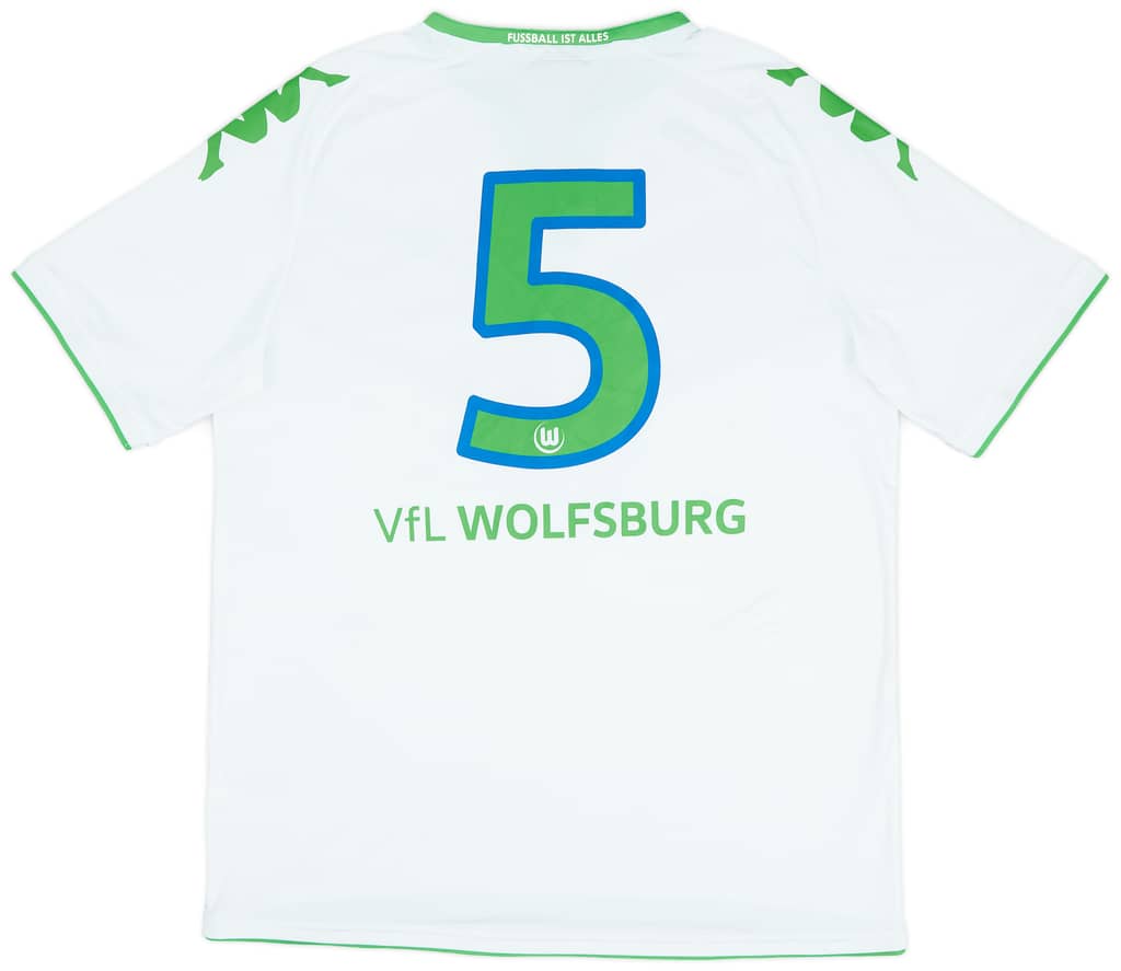 2015-16 Wolfsburg Home Shirt #5 - 9/10 - (XL)