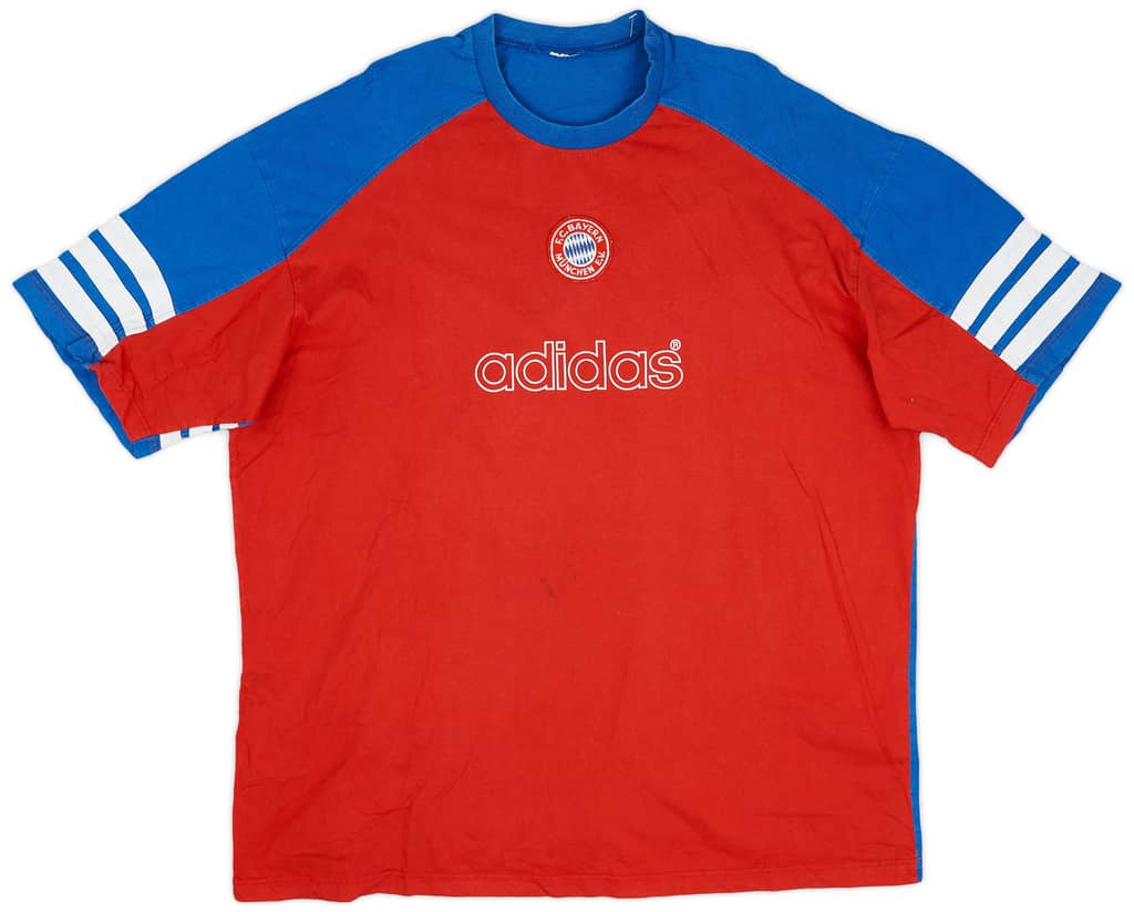 1995-96 Bayern Munich adidas Cotton Tee - 6/10 - (XXL)
