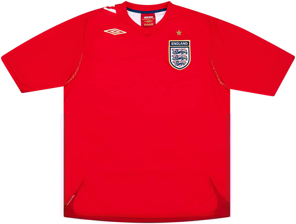 2006-08 England Away Shirt - 5/10 - (XL)