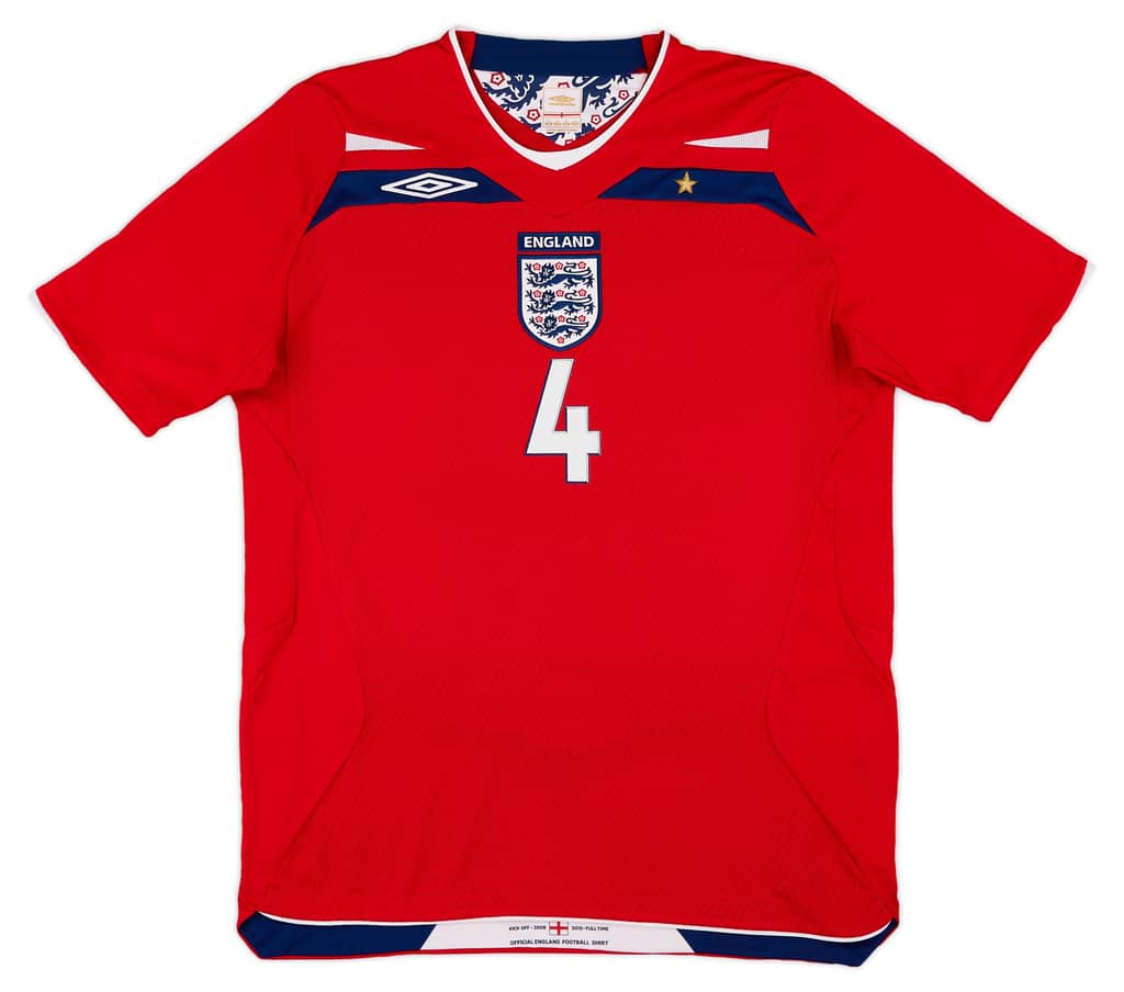 2008-10 England Away Shirt Gerrard #4
