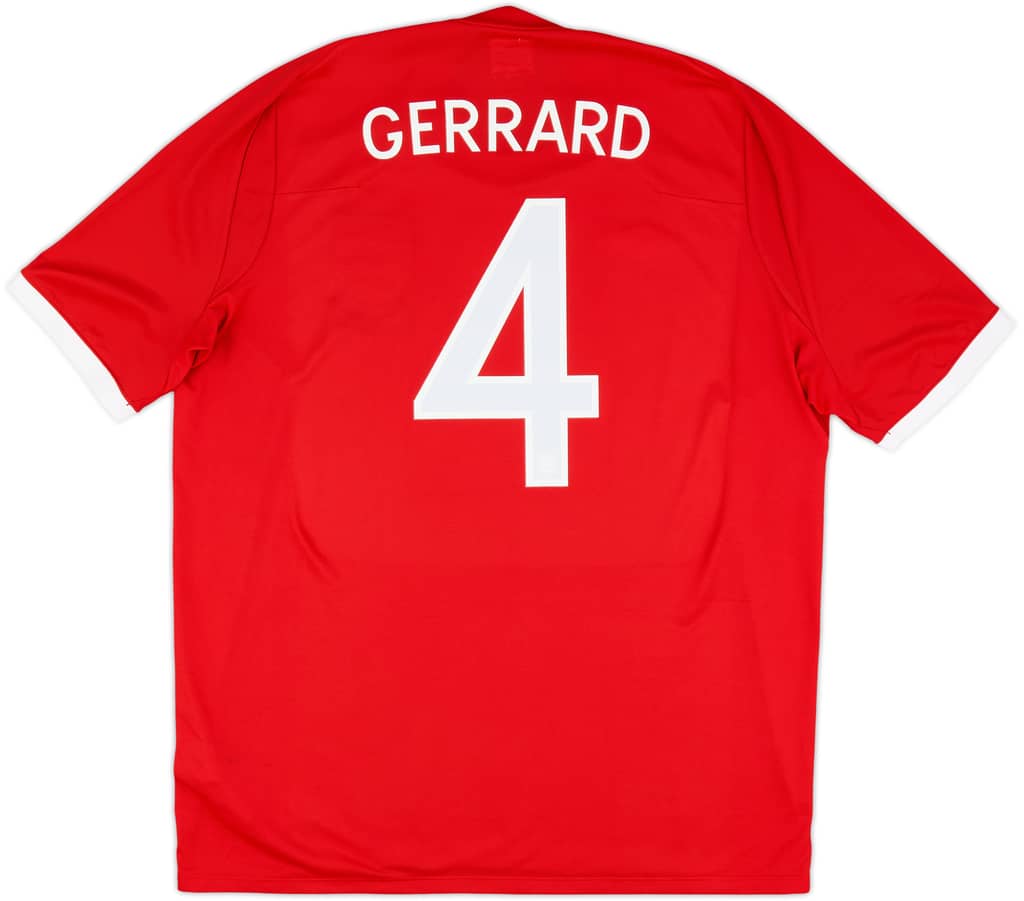 2010-11 England 'South Africa' Away Shirt Gerrard #4 - 8/10 - (S)