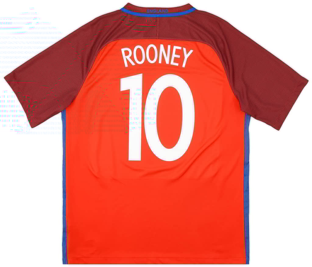 2016-17 England Away Shirt Rooney #10