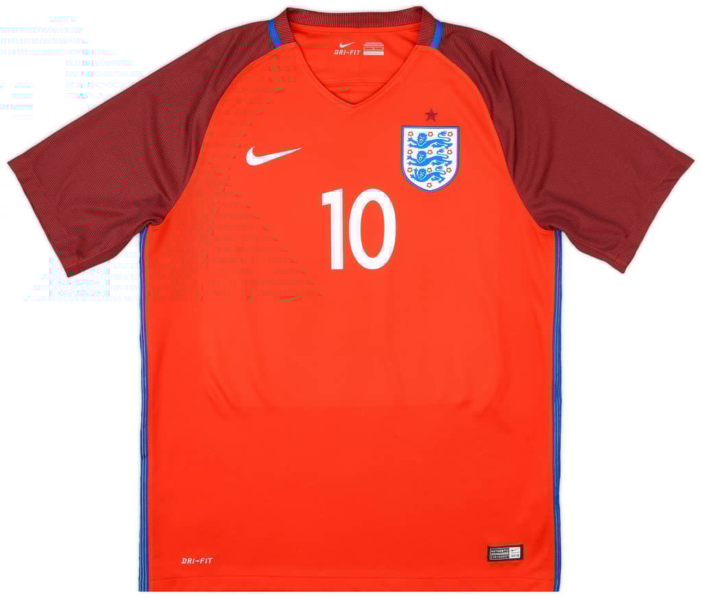 2016-17 England Away Shirt Rooney #10 - 6/10 - (S)