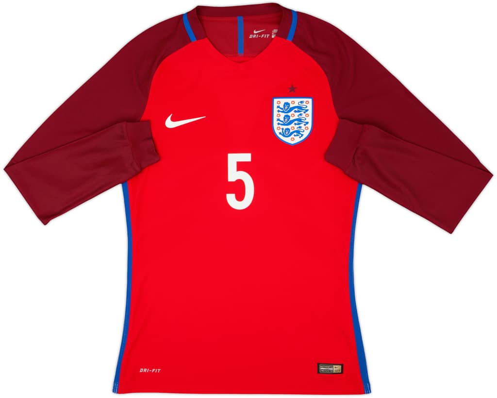 2016-17 England Match Issue Away L/S Shirt #5